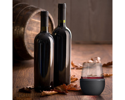 Термобокал для вина Wine Kuzie, черный