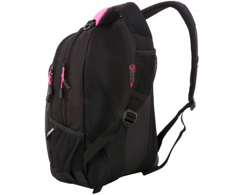 Рюкзак школьный Swissgear, черный с розовым
