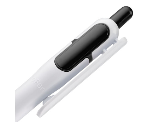 Ручка шариковая Bolide, белая с черным