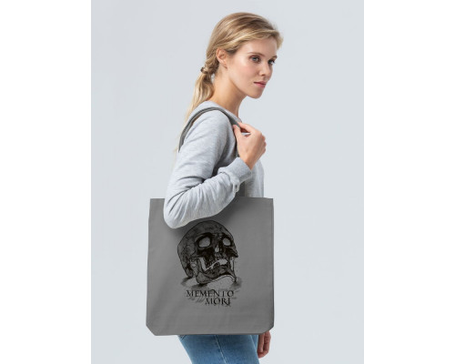 Холщовая сумка Memento Mori, серая