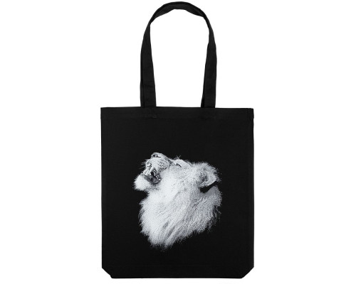 Холщовая сумка Like a Lion, черная