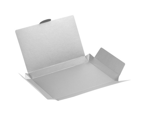 Коробка самосборная Flacky Slim, серебристая