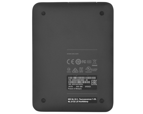 Внешний диск WD Elements, USB 3.0, 1Тб, черный