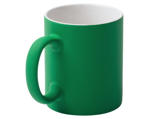 Кружка Promo c покрытием софт-тач, зеленая