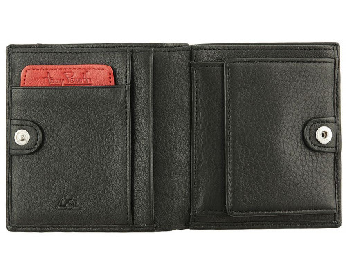 Кошелек Inserto на кнопке, черный