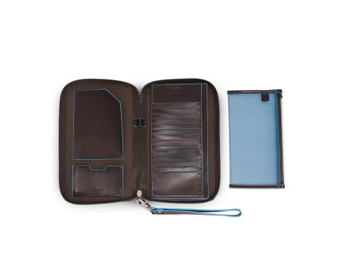 Мультипортмоне Piquadro Blue Square, коричневое