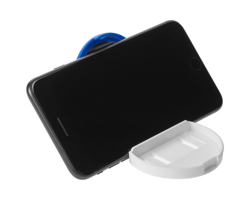 Зеркало с подставкой для телефона Self, синее с белым