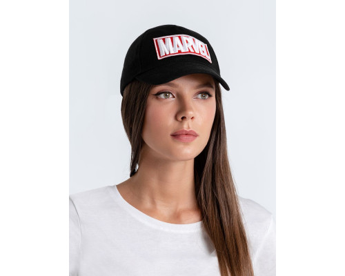 Бейсболка с вышивкой Marvel, черная