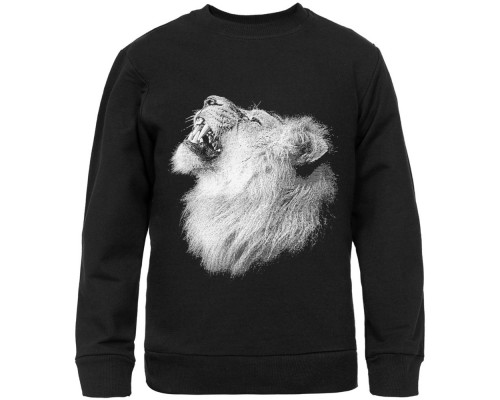 Свитшот детский Like a Lion, черный