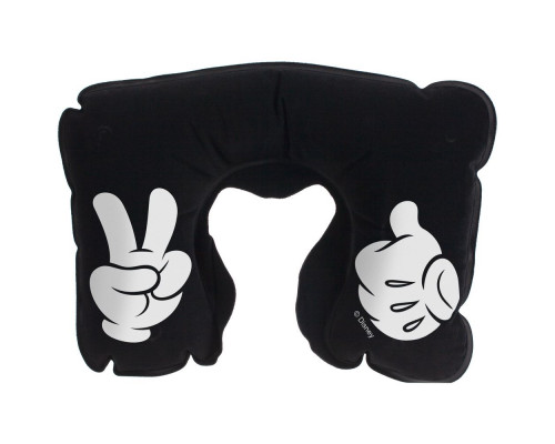 Надувная подушка под шею в чехле Victory, черная