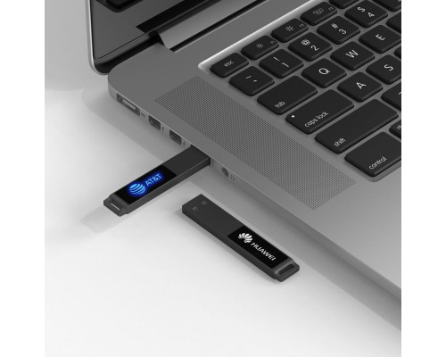 Флешка markBright Black с синей подсветкой, 32 Гб