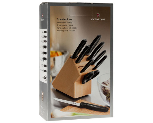 Набор ножей Victorinox Standart в деревянной подставке с ножницами