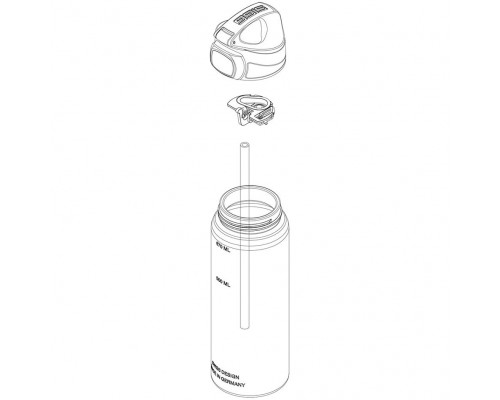 Бутылка для воды Miracle, голубая