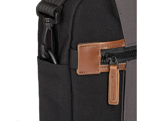 Сумка для ноутбука Sideways Laptop Bag, черная с серым