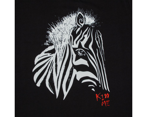 Толстовка женская «Арт-рокстар. Kiss Me», черная