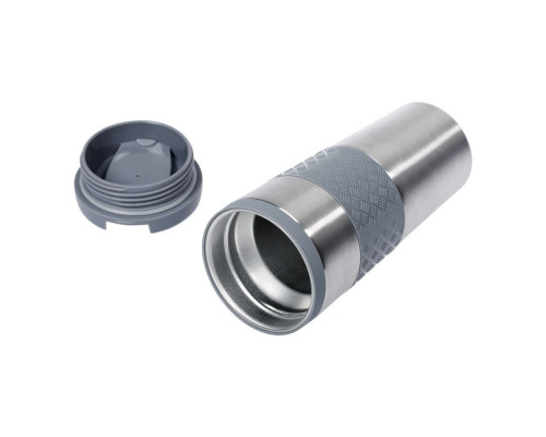 Термостакан Hard Work, вакуумный, серебристый