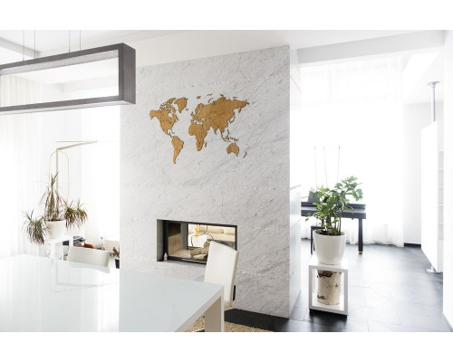 Деревянная карта мира World Map Wall Decoration Exclusive, дуб
