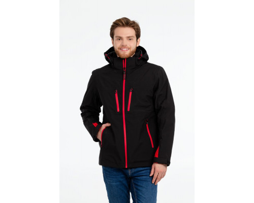 Куртка-трансформер мужская Matrix, черная с красным