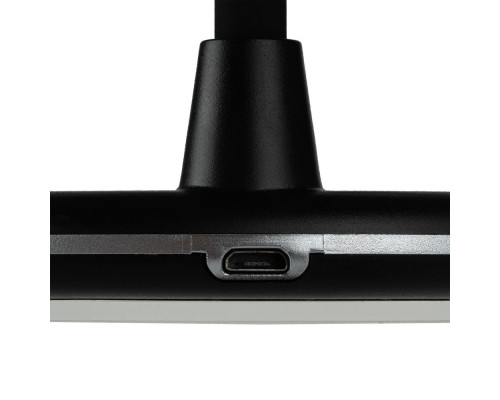 Лампа с колонкой и беспроводной зарядкой lampaTon, черная