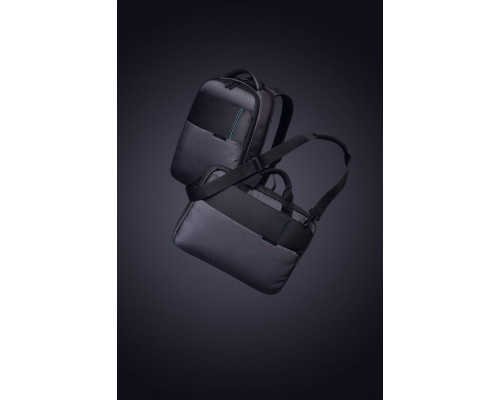 Сумка для ноутбука Qibyte Laptop Bag, темно-серая с черными вставками
