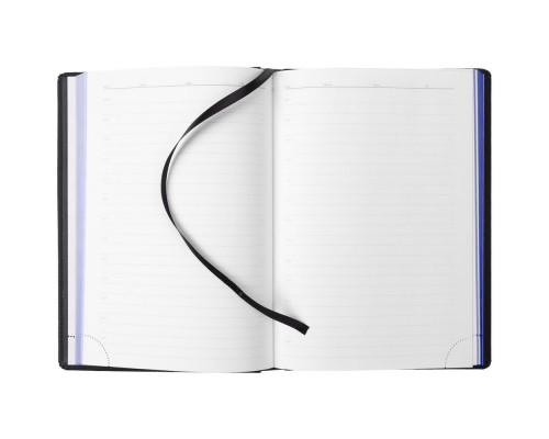 Ежедневник Mobile, недатированный, черный с синим