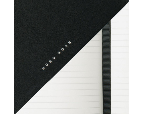 Блокнот Stripe Soft, в линейку, черный