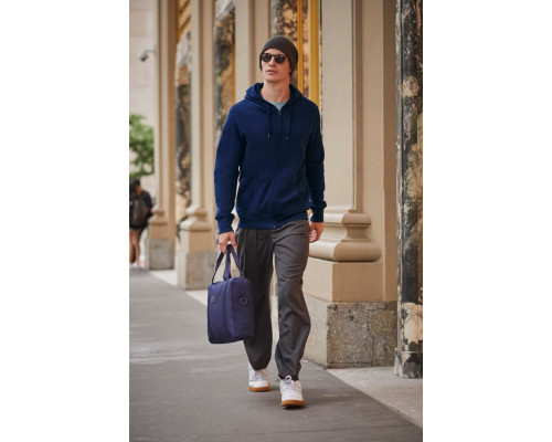 Толстовка с капюшоном на молнии унисекс King, белая