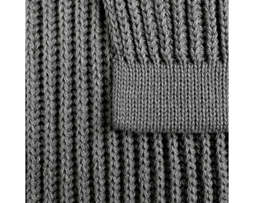 Плед Shirr, серый меланж