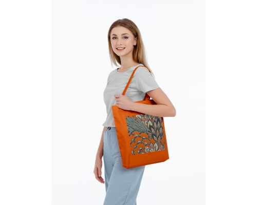 Холщовая сумка «Пастораль», оранжевая