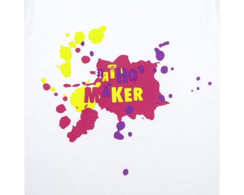 Футболка детская «Пятно Maker», белая