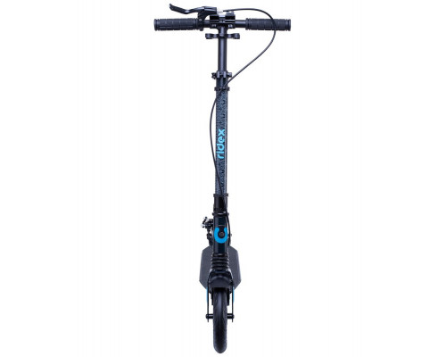 Самокат Trigger, черный с голубым