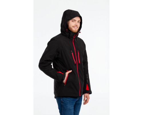 Куртка-трансформер мужская Matrix, черная с красным