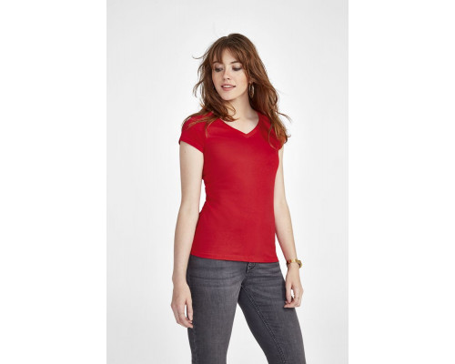 Футболка женская c V-образным вырезом Moon 150, белая