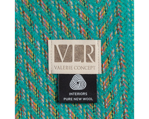 Плед Brera Verde Smeraldo, бирюзовый