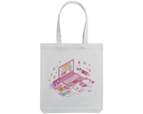 Холщовая сумка «Осака. Юке», молочно-белая