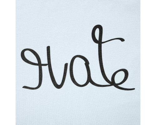 Футболка женская Hate-Love, голубая