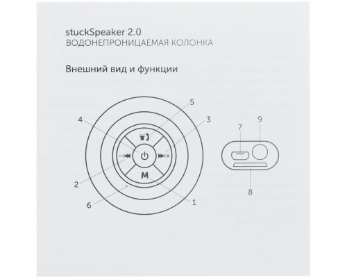 Беспроводная колонка stuckSpeaker 2.0, черная
