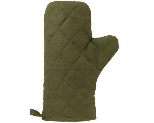 Прихватка-рукавица «Большой шеф», темно-зеленая