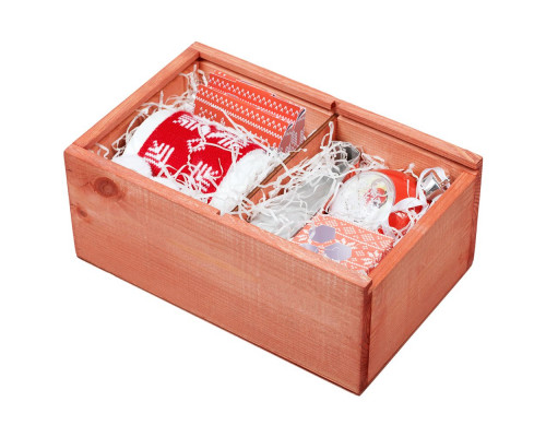 Коробка деревянная «Скандик», малая, красная