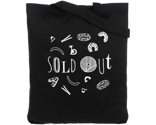 Холщовая сумка Sold Out, черная