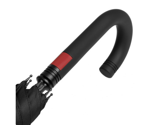 Зонт-трость с цветными спицами Color Power, красный