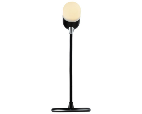 Лампа с колонкой и беспроводной зарядкой lampaTon, черная
