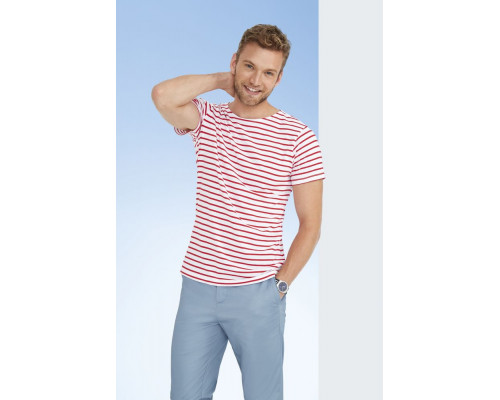 Футболка Miles Men серая с желтым