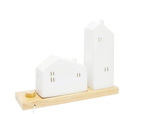 Светильник керамический «Домики»