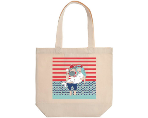 Холщовая сумка «Мой герой», неокрашеная