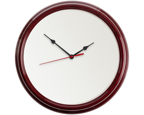 Часы настенные Flat Circle, бордовые