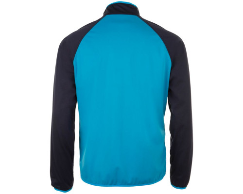 Куртка софтшелл мужская Rollings Men, бирюзовая с темно-синим