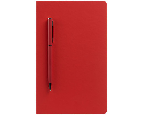 Ежедневник Magnet Shall с ручкой, красный