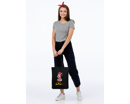 Холщовая сумка «Минни Маус. Couture», черная