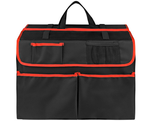 Органайзер в багажник автомобиля Carmeleon, черный с красным